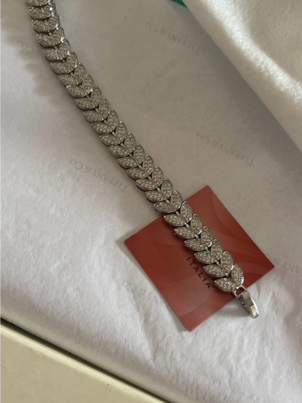 Victoria Crystal Pavé Link Bracelet 18k white gold $20,000